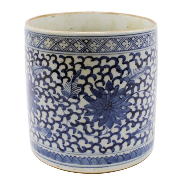 B&W Climbing Vines Orchid Pot