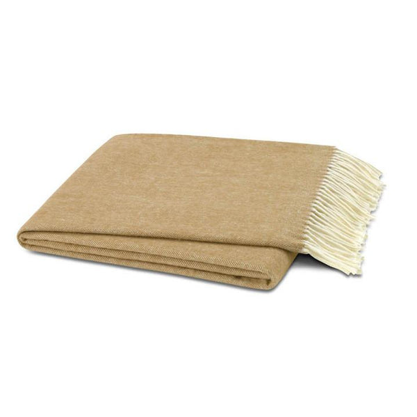 Caramel Herringbone Throw