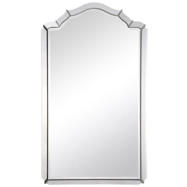 Antiqued Silver Leaf Mirror