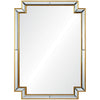 Distressed Metallic-Edged Mirror