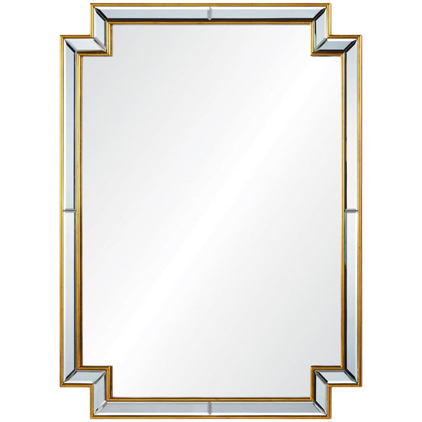 Distressed Metallic-Edged Mirror
