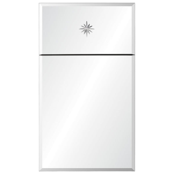 Etched Star Trumeau Mirror