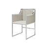 Worlds Away Anabelle Chair Nickel