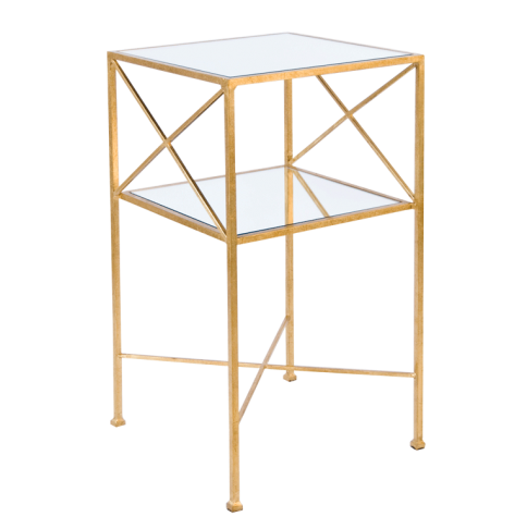 Worlds Away Henri Square Side Table