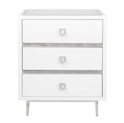 Worlds Away Hyde Side Table