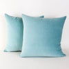 Aqua Velvet Pillow