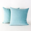 Aqua Velvet Pillow