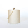 Beige Wicker Ice Bucket