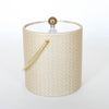 Beige Wicker Ice Bucket