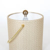 Beige Wicker Ice Bucket