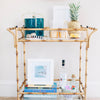 The Bamboo Trolley Bar Cart
