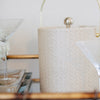 Beige Wicker Ice Bucket