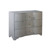 Worlds Away Plymouth 3-Drawer Chest in Grasscloth
