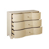Worlds Away Plymouth 3-Drawer Chest in Grasscloth