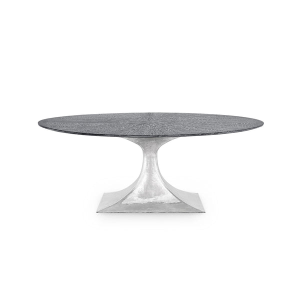 Bungalow 5 Stockholm Small Oval Dining Table Nickel