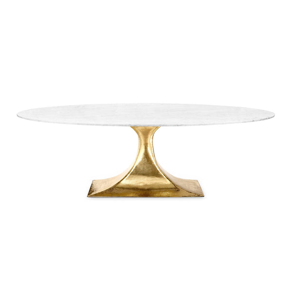 Bungalow 5 Stockholm Oval Dining Table Brass