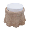 Scallop Small Round Ottoman