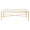 Worlds Away Gold Leafed Stella Bench