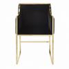 Worlds Away Anabelle Chair Brass