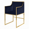 Worlds Away Anabelle Chair Brass