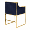 Worlds Away Anabelle Chair Brass