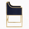 Worlds Away Anabelle Chair Brass