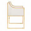Worlds Away Anabelle Chair Brass