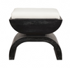 Worlds Away Biggs Stool -  Black Oak