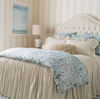 Ines Blue Linen Duvet Cover