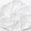 Fleur de Lis White Oyster Plate