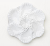 Fleur de Lis White Oyster Plate