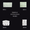Triple Large Intaglios Framed Art