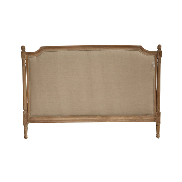 Natural Wood Upholstered Headboard