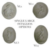 Triple Large Intaglios Framed Art