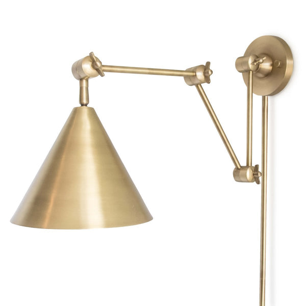 Zig-Zag Task Sconce Brass