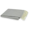 Light Grey Herringbone Throw
