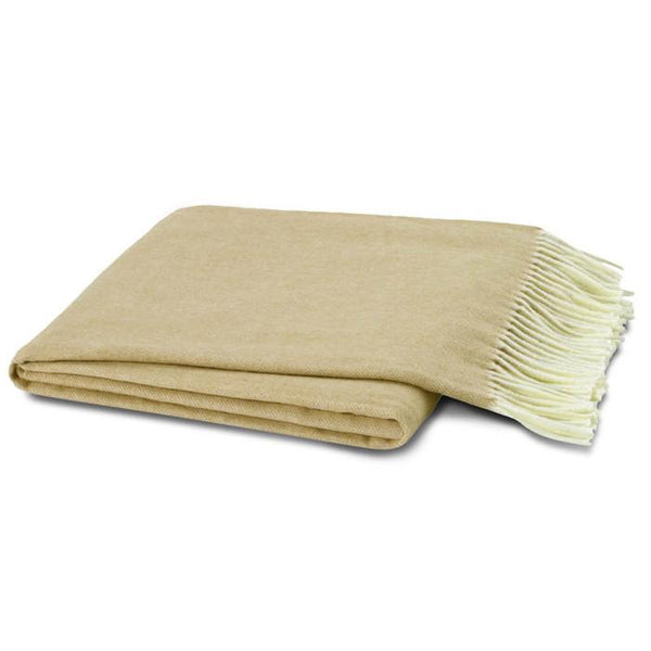 Soft Linen Herringbone Throw