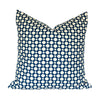 Betwixt Navy and Ivory Pillow