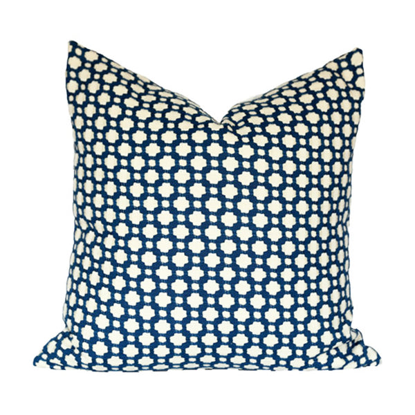 Betwixt Navy and Ivory Pillow