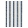 Blue Awning Stripe Woven Cotton Rug