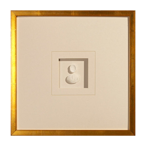 Double Small Intaglios Framed Art