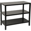 2 Shelf Side Table Black