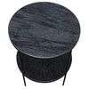 Metal and Marble top