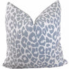 Iconic Leopard Sky Blue Pillow