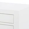 Bungalow 5 Jacqui 3-Drawer Side Table White