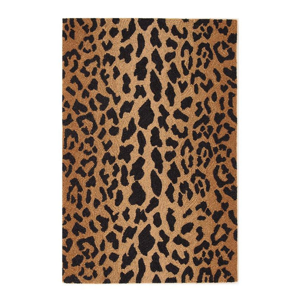 Leopard Wool Micro Hooked Rug