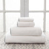 Signature Banded White and Pearl Grey Towels