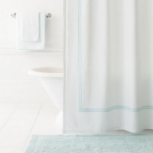 Sky Blue Shower Curtain