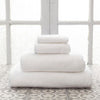 Signature Banded White Towels